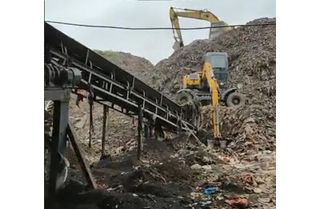 福州長(zhǎng)樂陳腐垃圾治理現(xiàn)場(chǎng)